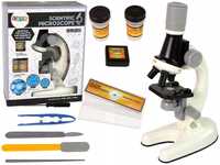 Mikroskop Dziecięcy Zestaw Edukacyjny Biały Import