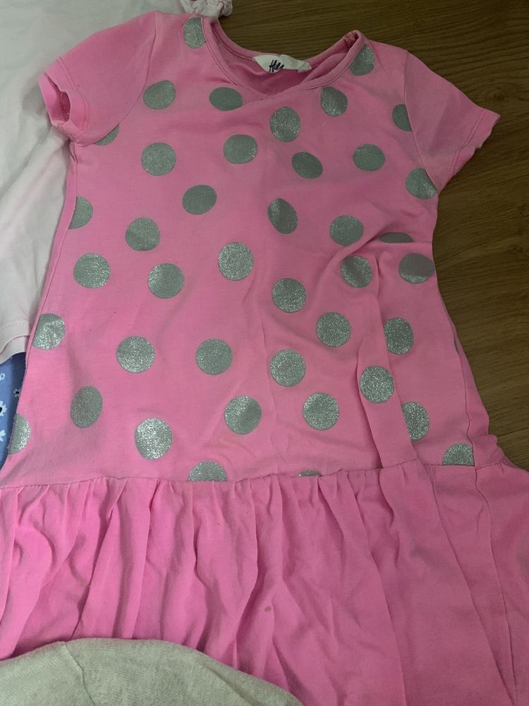 H&M paka ubrań dla dziewcztnki r. 116
