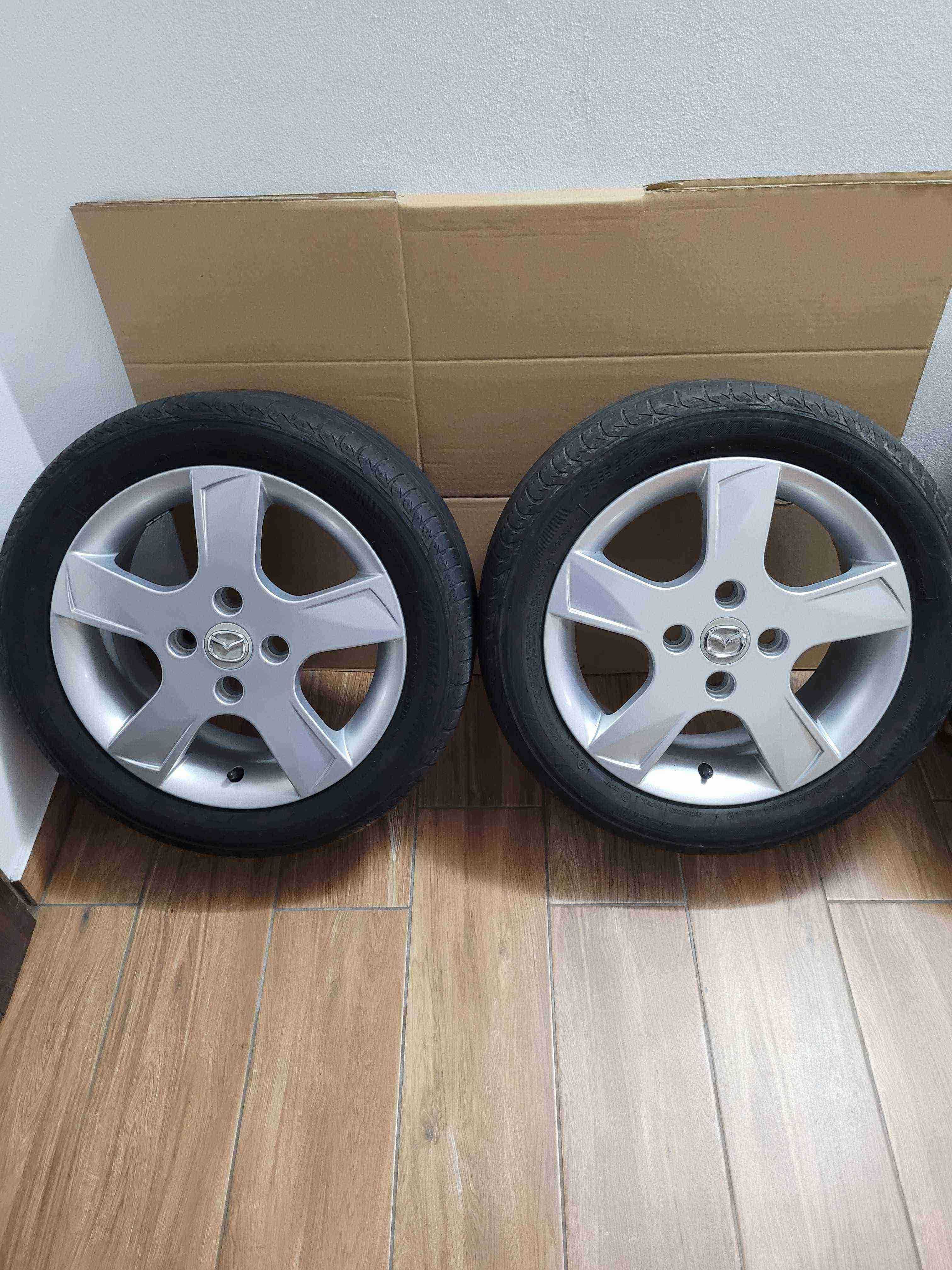 Alufelgi 4x108 15 MAZDA 2, FORD Fiesta Ka Fusion, opony letnie KURIER