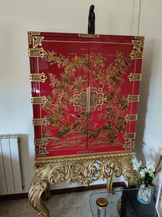 Movel-Bar Lacado e Pintado à mão, 1994