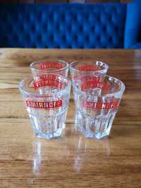 4 x firmowe kieliszki z napisem "Smirnoff" 40ml