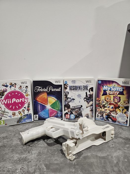 Conjunto jogos + acessórios Wii