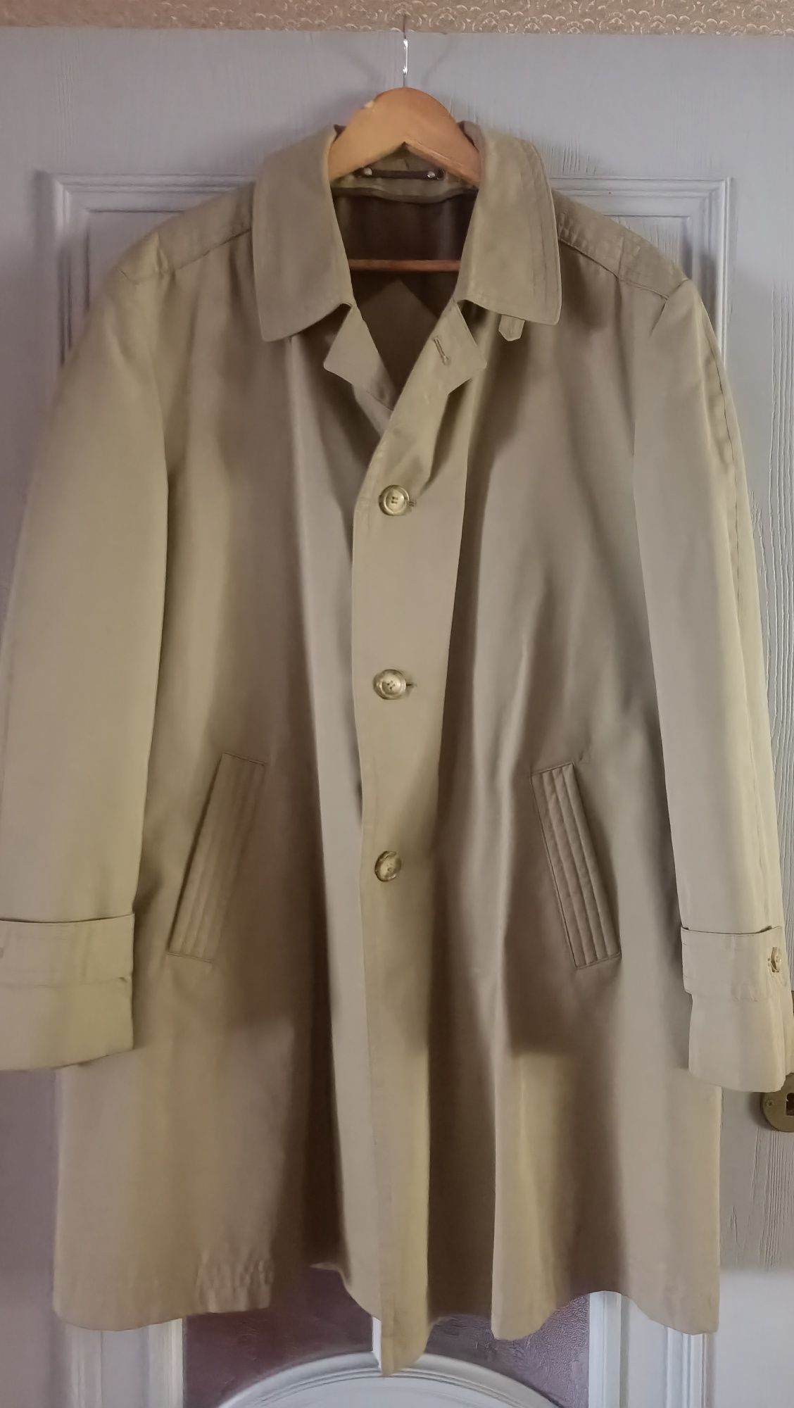 Elegancki płaszcz męski prochowiec r.52