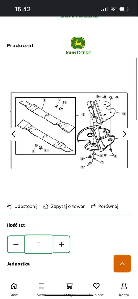 Zestaw do mulczowania john deere x 300r