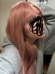 Bardzo dluga peruka pink jasny roz 100% wlosy naturalne