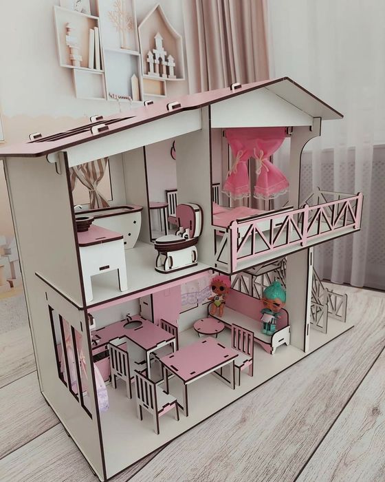 Ляльковий будинок для лол з меблями