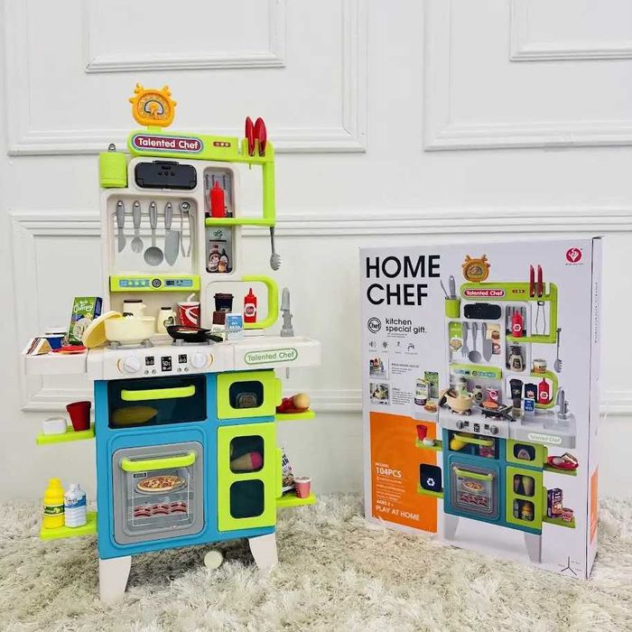 ‼️Мега набір‼️ Кухня 104 в 1 з продуктами є звуки / вода детская кухня