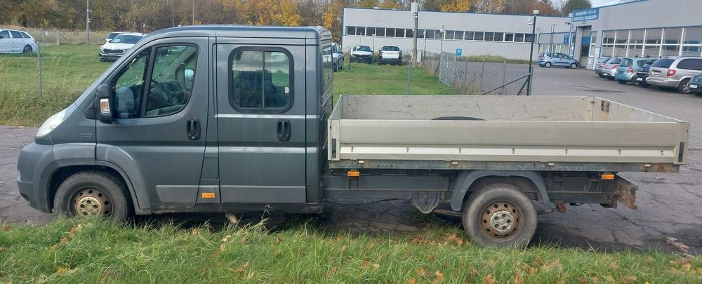 Fiat Ducato klima Maxi L5 2,3 JTD Skrzyniowy Dubel Kabina 6 osobowy