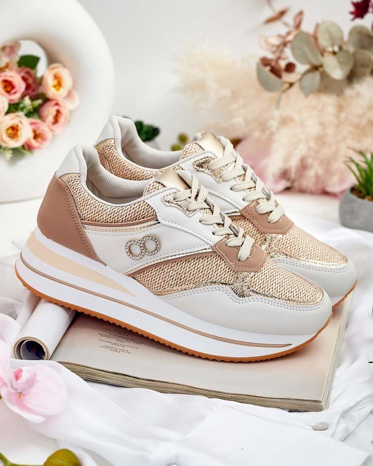 2 KOLORY 36 37 38 sneakersy 39 40 41 na ukrytej koturnie srebrna nić
