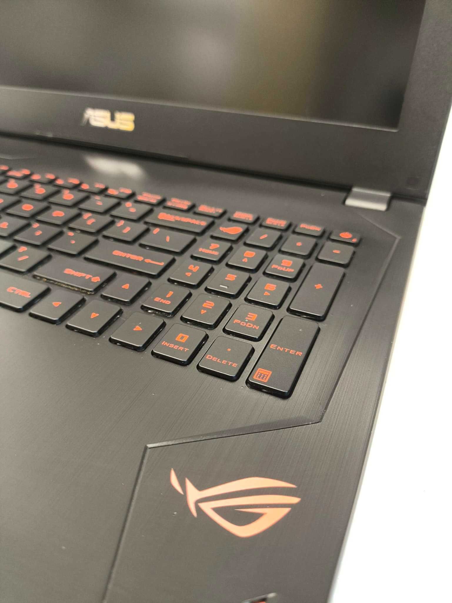 Laptop GAMINGOWY Asus ROG i7 16GB 256GB + 1TB GTX 1070 8GB W11 GWARANC