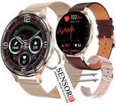 Smartwatch Damski Zegarek Rozmowy Pulsometr Sen Kroki 3 Paski Cienki