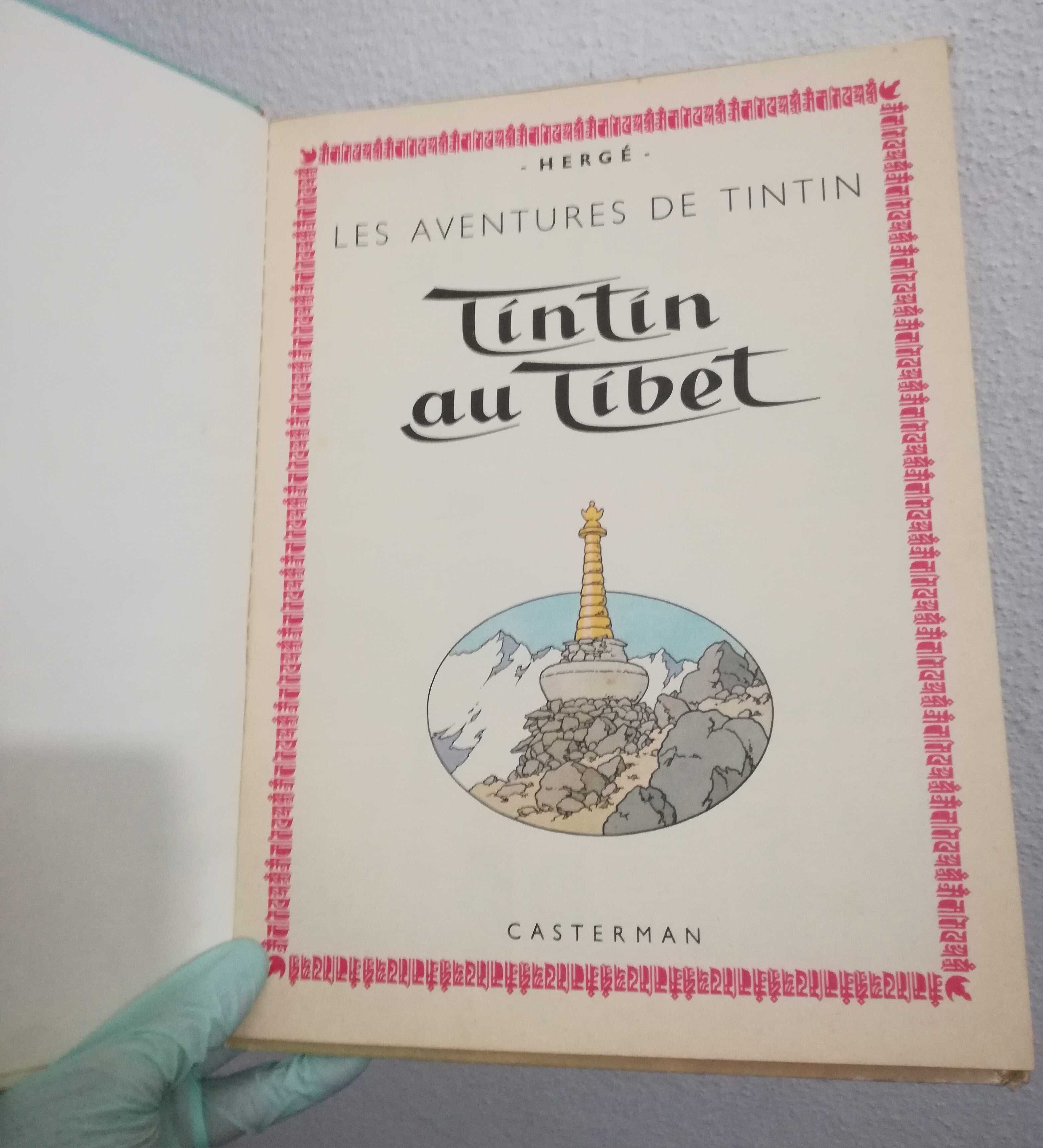 Tintin - 1° Edição Belga (1960) - Livro "Au Tibet".