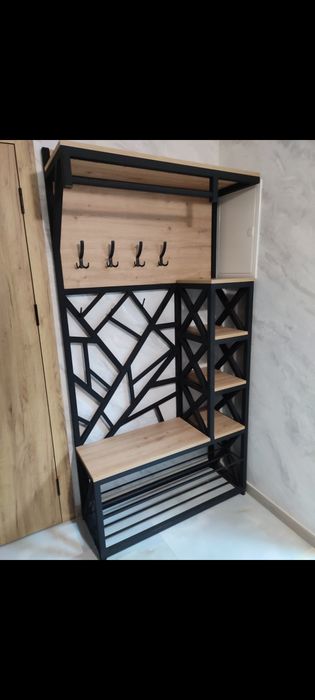 Прихожая лофт Loft передпокій вішалка гардеробна