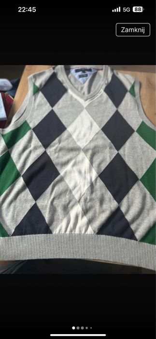 Kamizelka kaszmir firmy Tommy Hilfiger