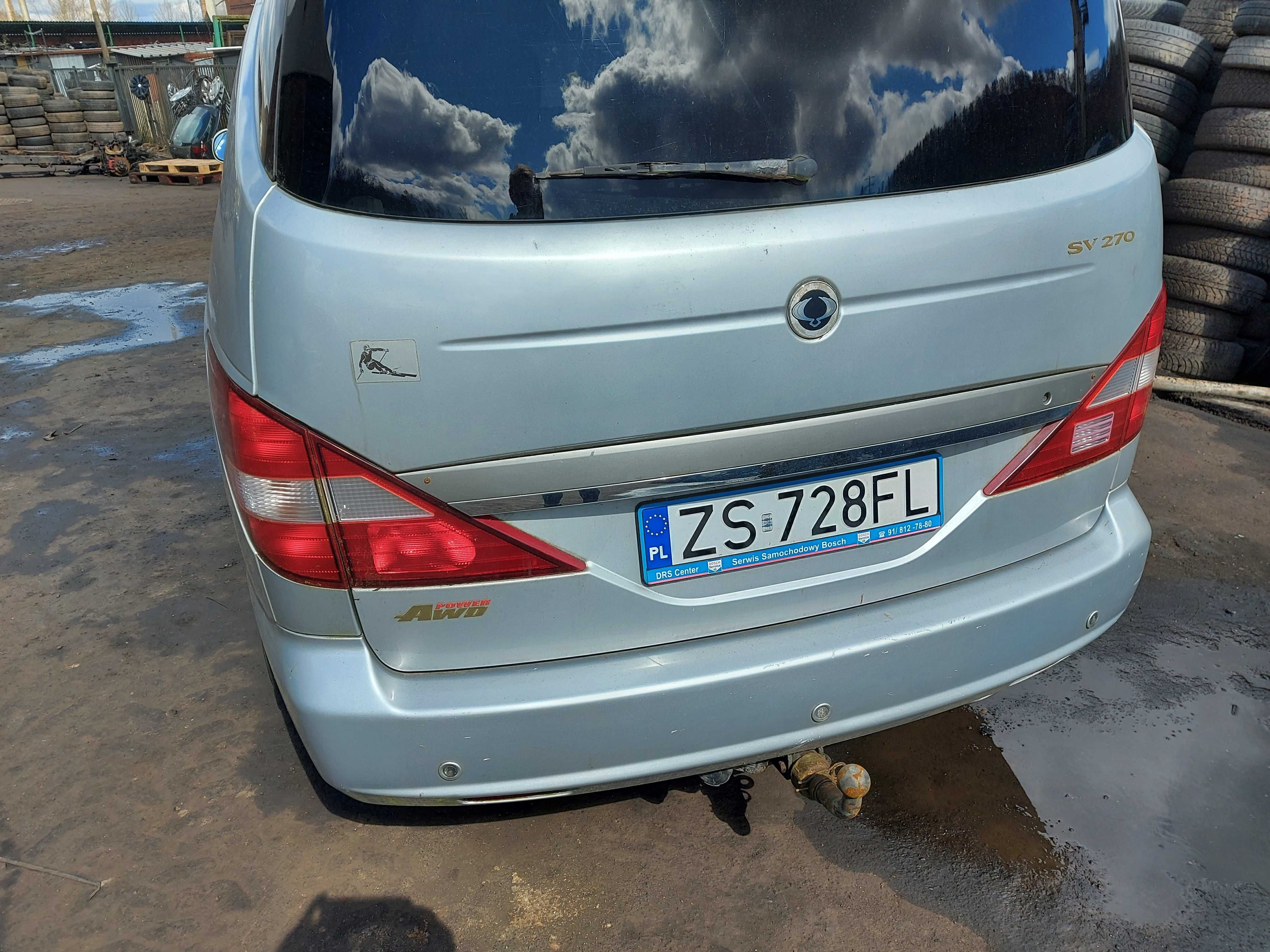 SsangYong Rodius SAF klapa tylna FV transport/dostawa