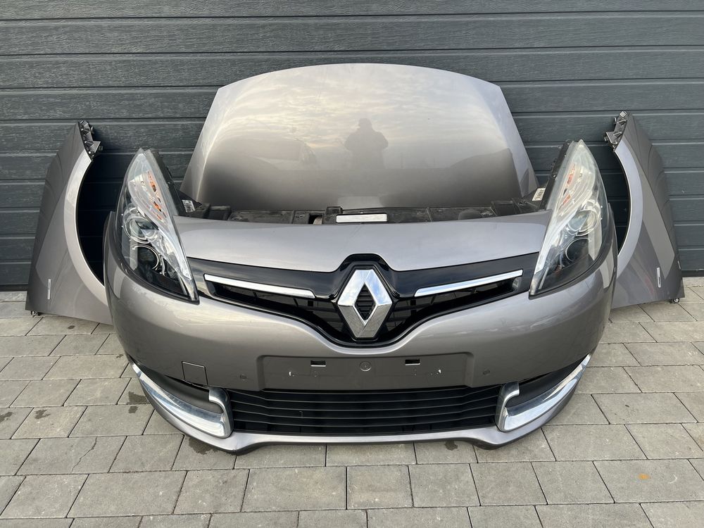Бампер передний  капот Renault Scenic 3  2012- рейсталинг