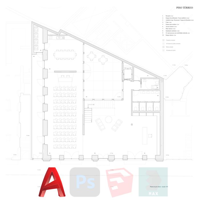 Explicações AutoCAD, Sketchup e Photoshop
