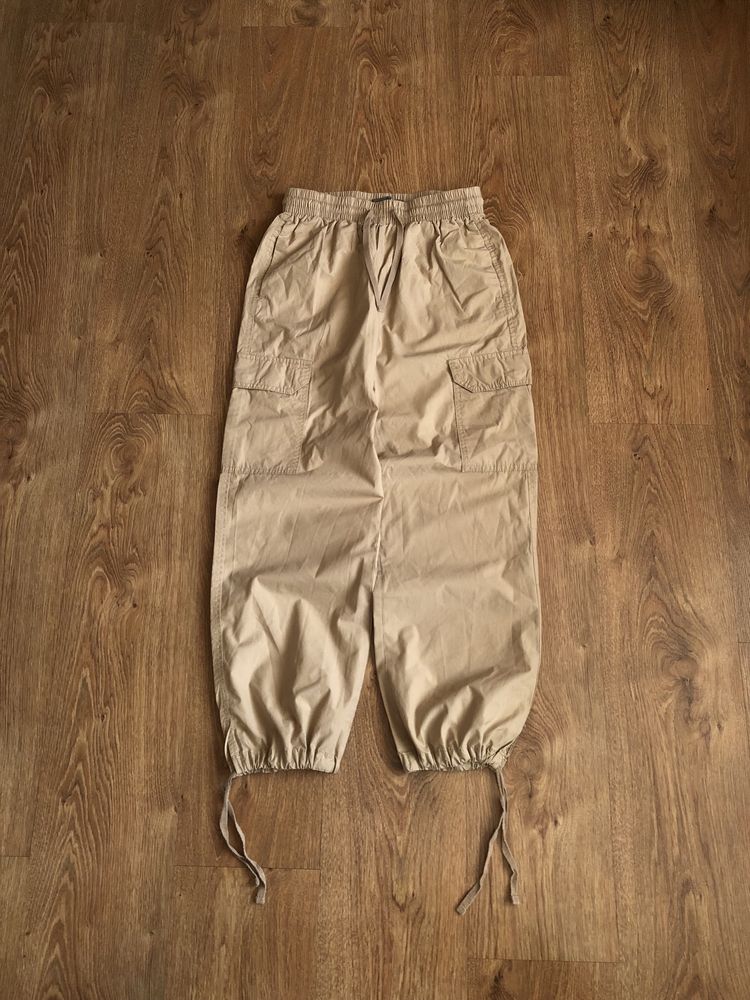 Карго штаны парашуты на утяжках широкие baggy sk8 y2k rap