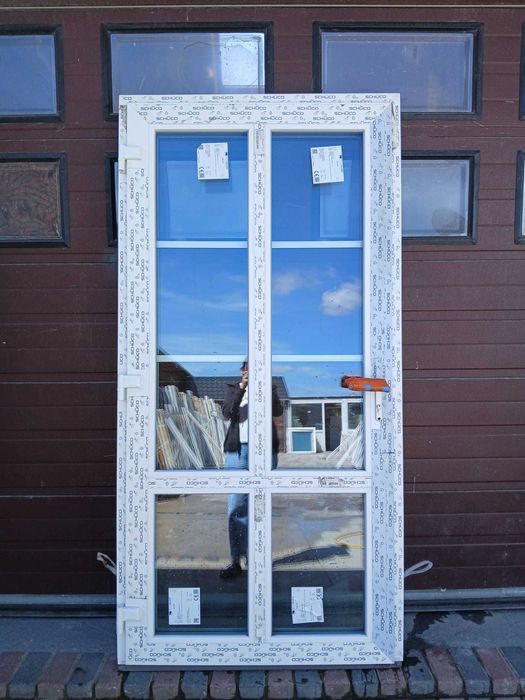 Nowe Drzwi ze szprosami trzyszybowe SCHÜCO szpros 110x223 DOWÓZ KRAJ