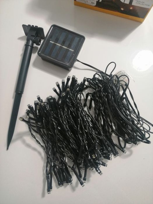 Lampki 100 led solar