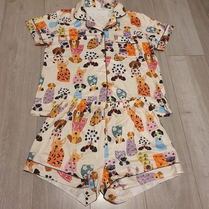 Piżama piżamka pieski psy rozmiar L 40 nowa