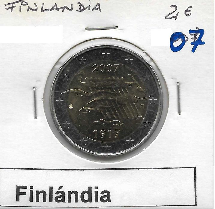 Finlândia 2007 - 2 euros comemorativos - Sem circular.