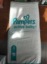 Pampers active baby 3 6-10 kg 52 sztuki pieluchy nowe