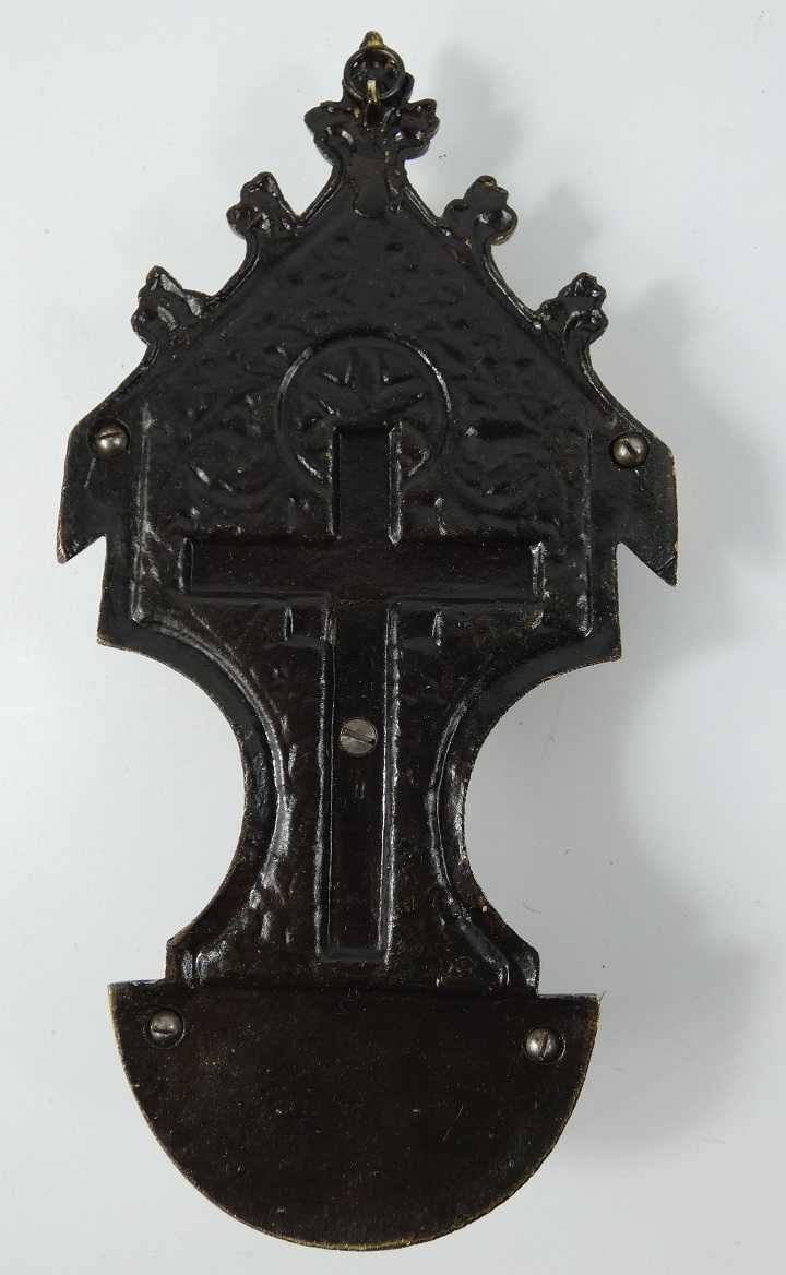 KROPIELNICA krzyż JEZUS PASYJKA mosiądz kapliczka 21 cm BAROK