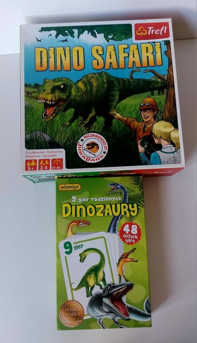2 gry dinozaury dino safari i karciana