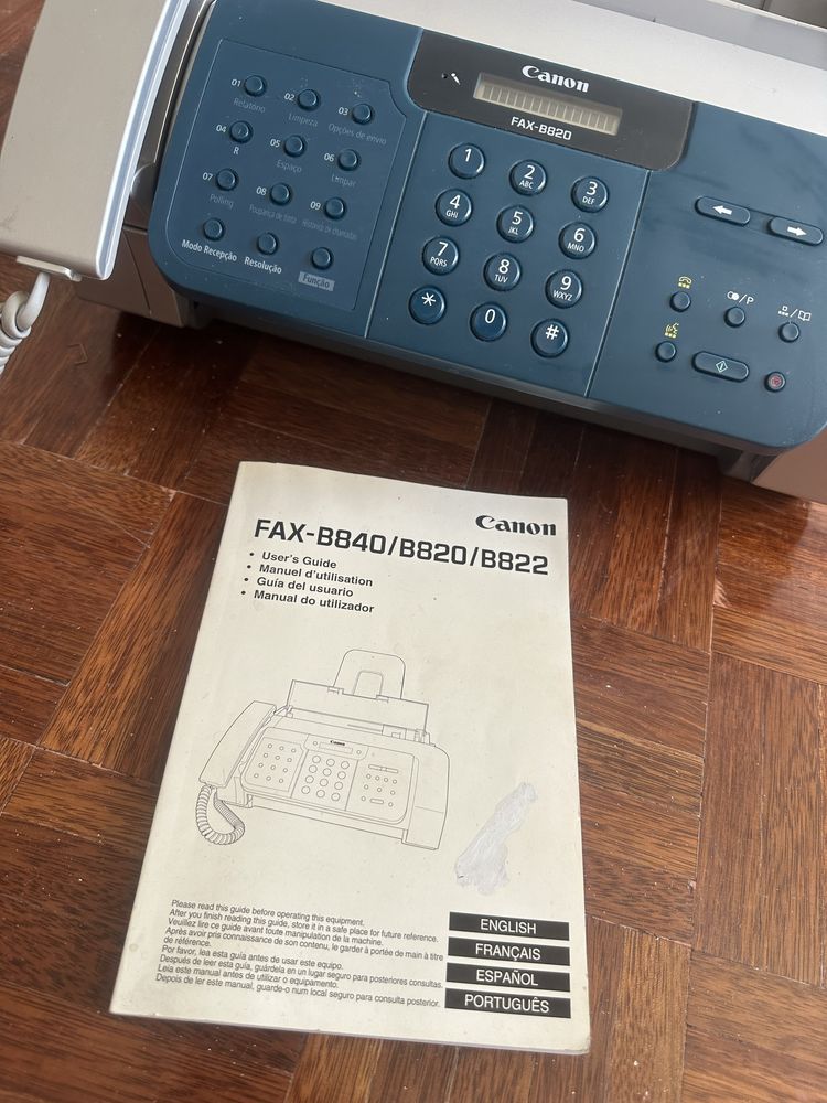 Fax Canon B820 a jato de tinta