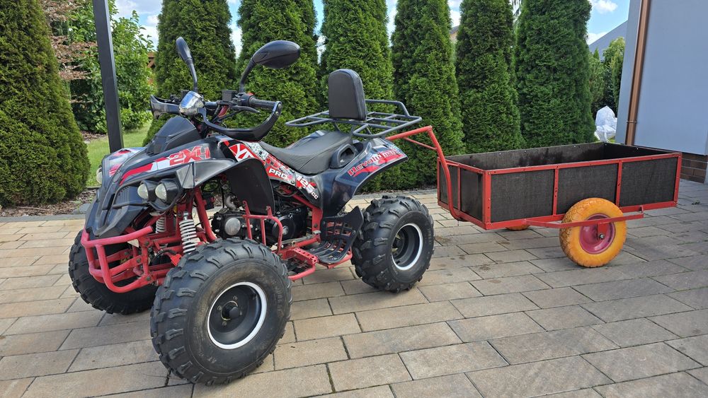 Quad 125 z przyczepką