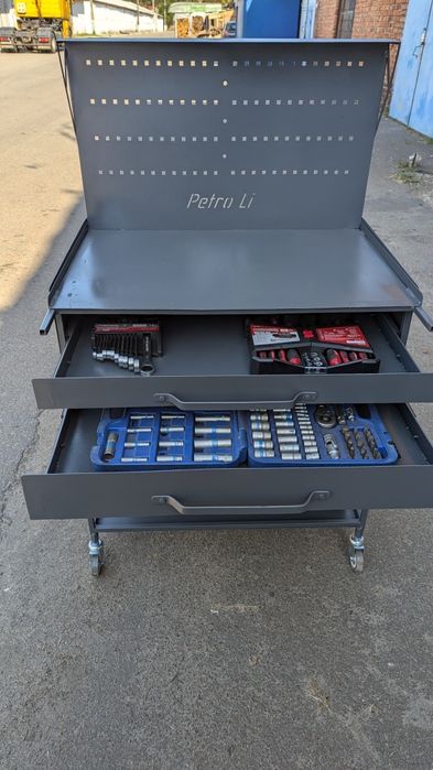 Тележка для інструмента з столом на колесах для сто