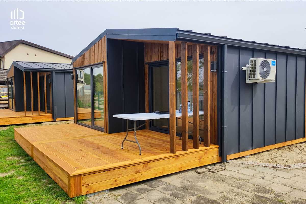 Domek modułowy, całoroczny, drewniany, domek letniskowy 35 m2