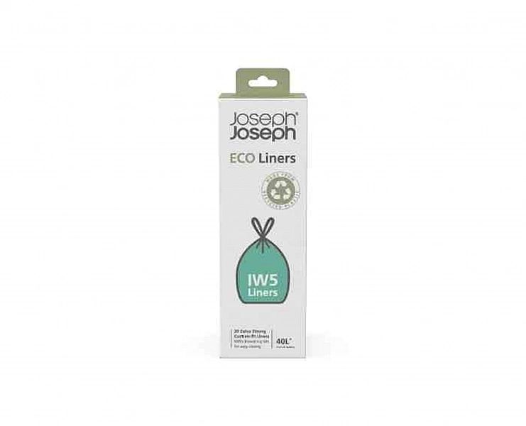 Worki na śmieci 20 sztuk, 40l, szary, Eco / Joseph Joseph