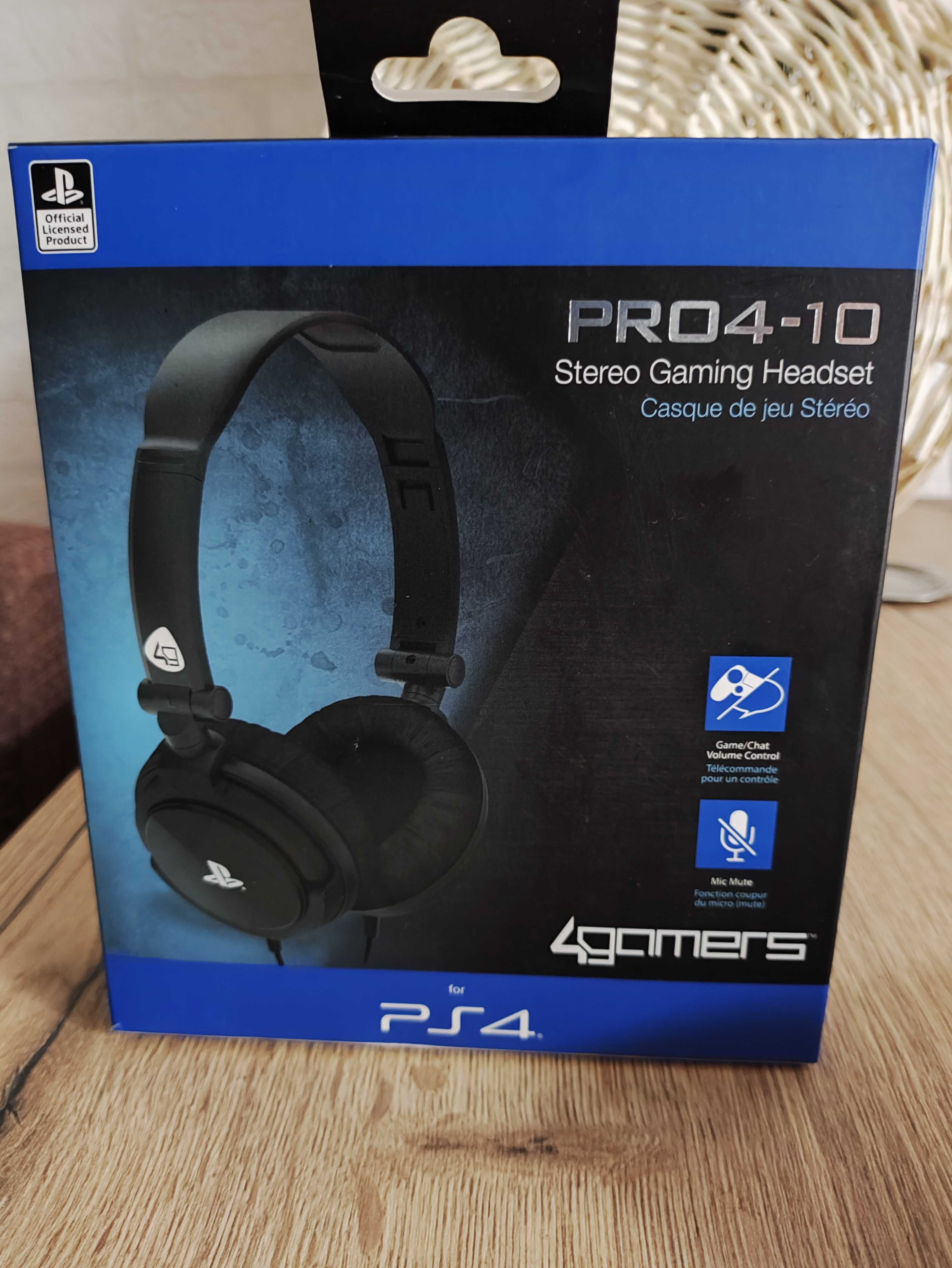 Słuchawki Sony do Playstation 4 Pro PC HEADSET GAMINGOWE z Mikrofonem