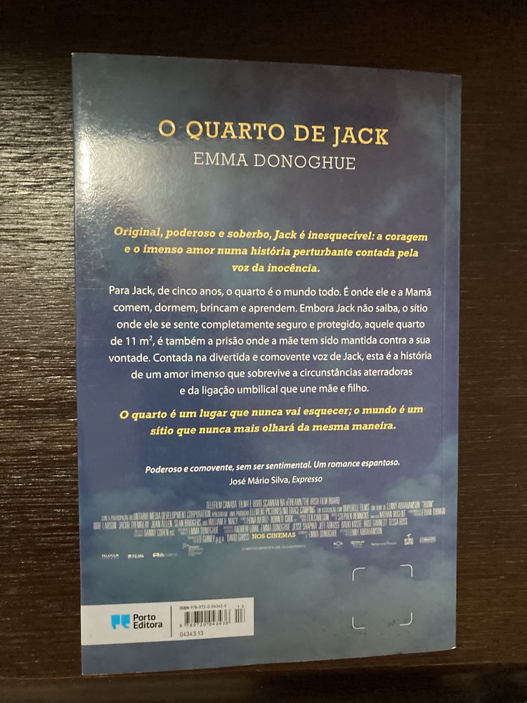 Livro O quarto de Jack, Emma Donoghue