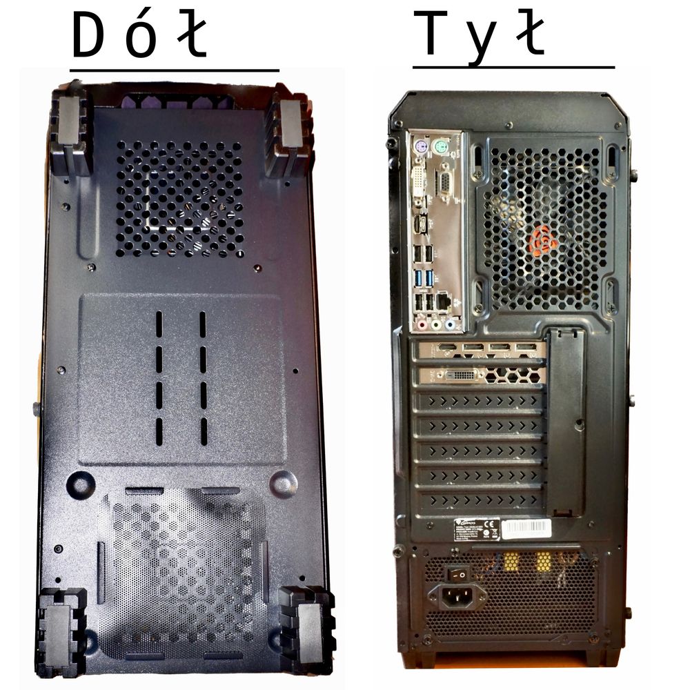 Komputer Gamingowy RX570 Armor 8GB, i3 9100F, 16 RAM prawie 7 TB!!!