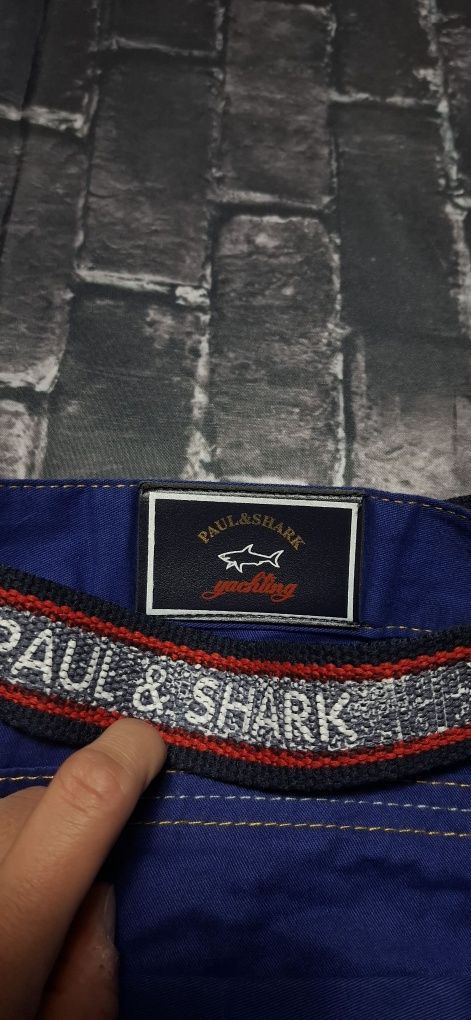Paul&Shark Yachting spodenki męskie, szorty, lato, logo, premium belt