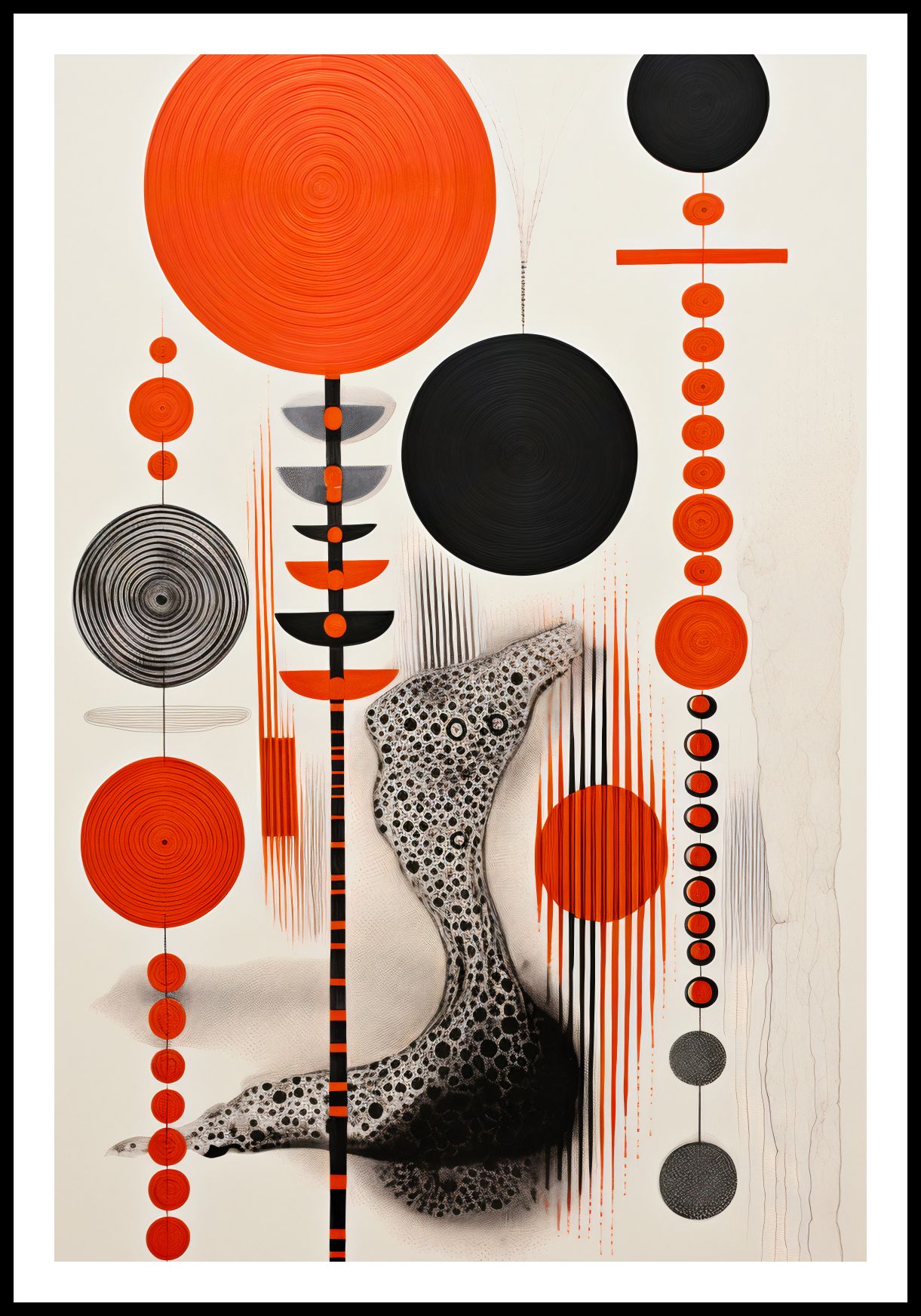 Plakat 68x101cm Kontrastowy Kosmos