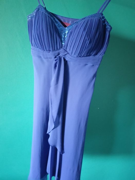 Piękna suknia sukienka 34 / 36 na ramiączkach na wesele sylwestra balo