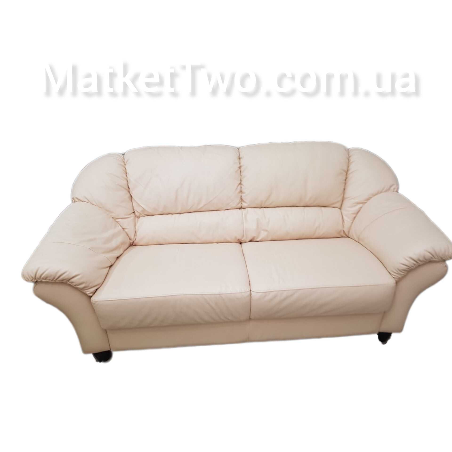 Кожаный гарнитур:диваны тройка и  двойка, б/у Natuzzi, Италия (010701)