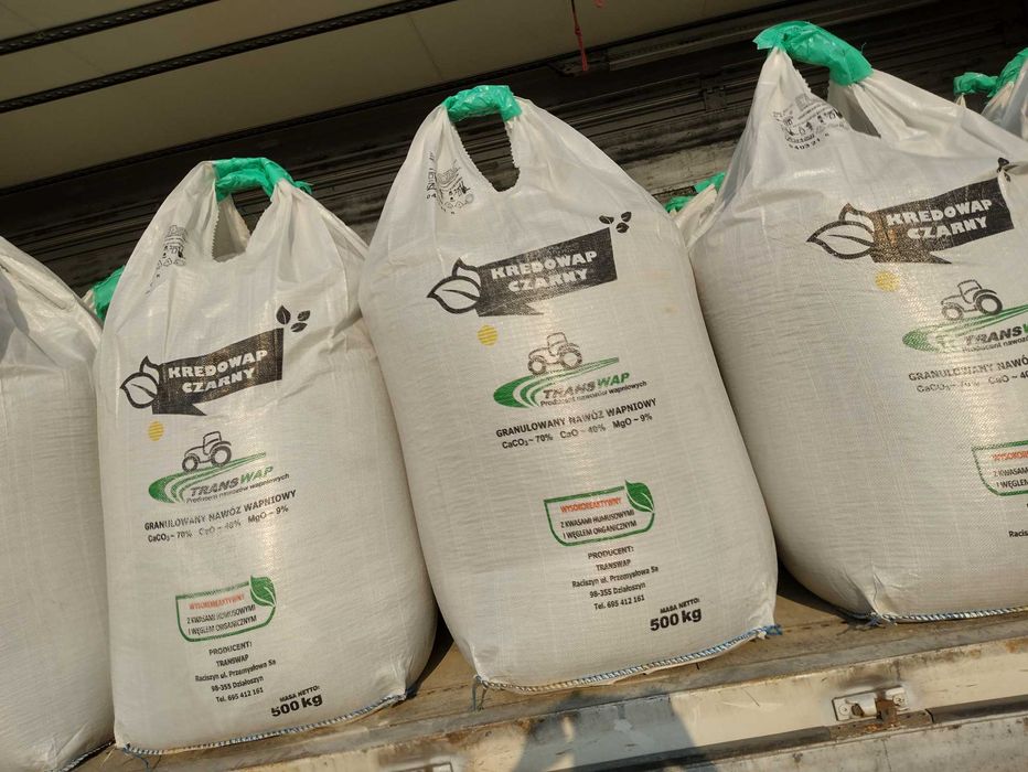 Wapno granulowane  kredowe wapno magnezowe Kreda Czarna  SUPER JAKOŚĆ