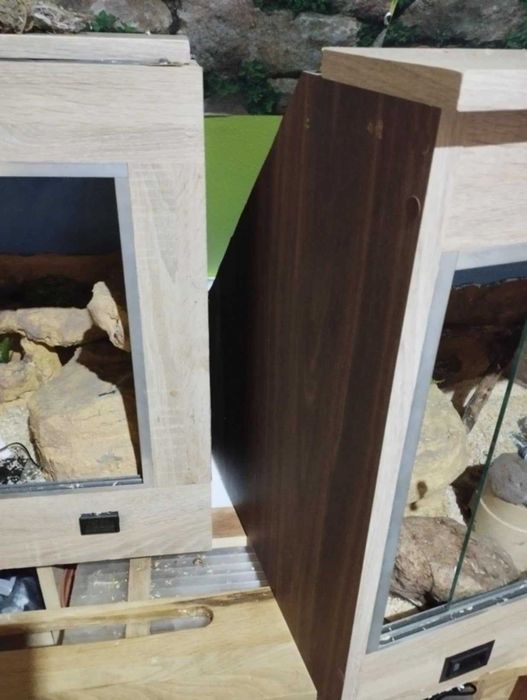 Dwa terraria na sprzedaż - przystosowane do skośnej ściany