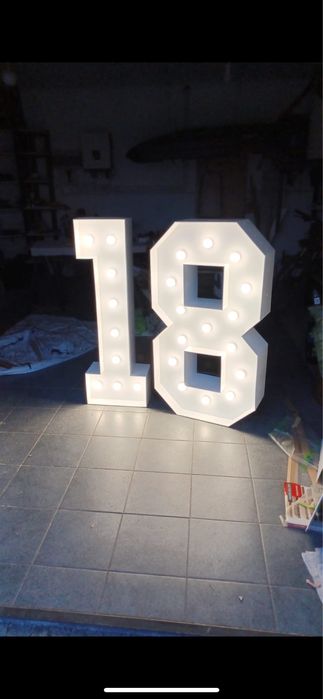 Wynajem Napisu LED „18”
