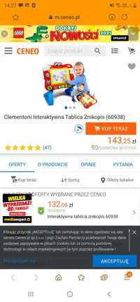 Tablica interaktywna baby clementoni