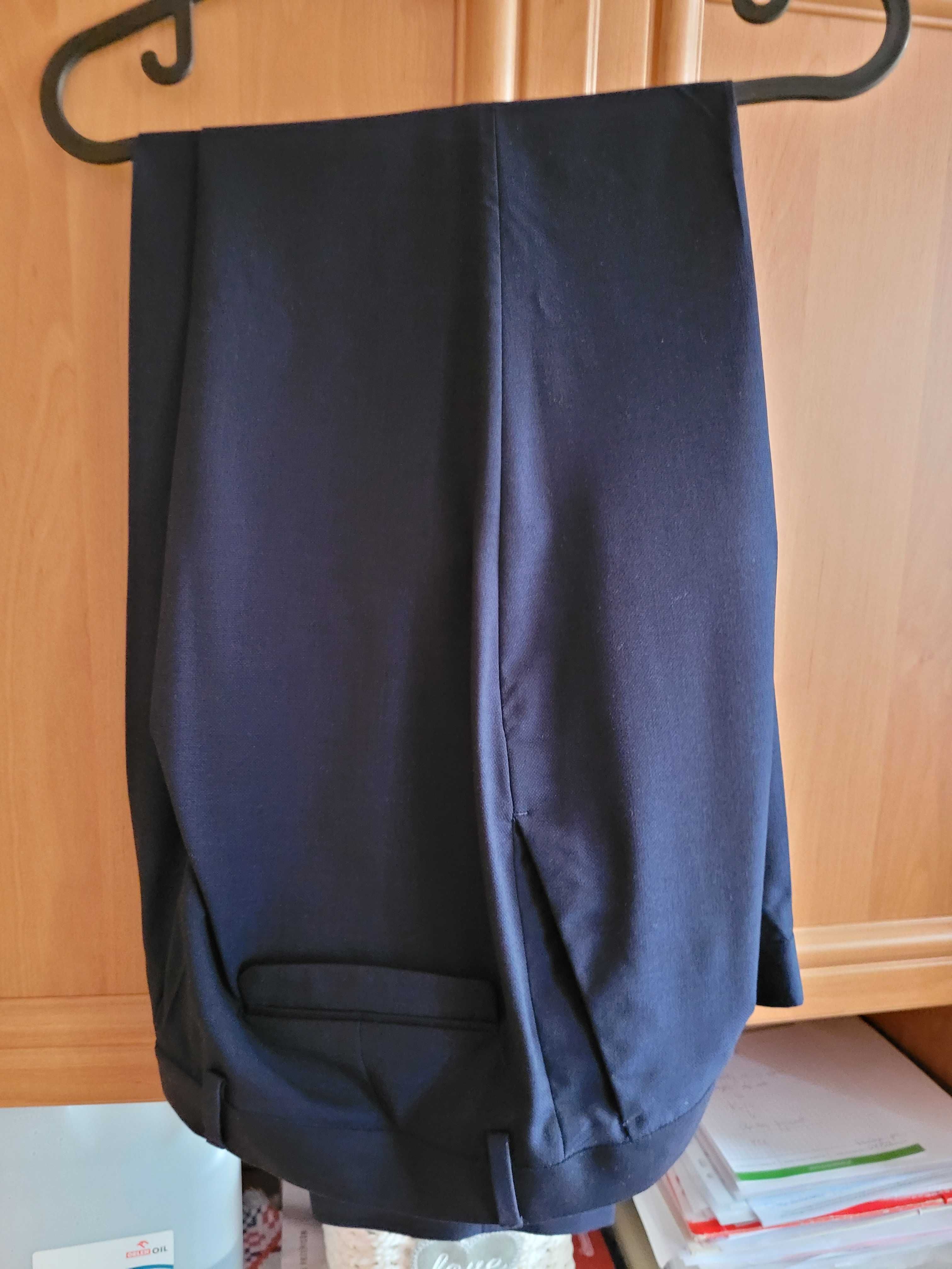 Garnitur ciemny granatowy Reserved rozm. 50 Slim Fit jak nowy