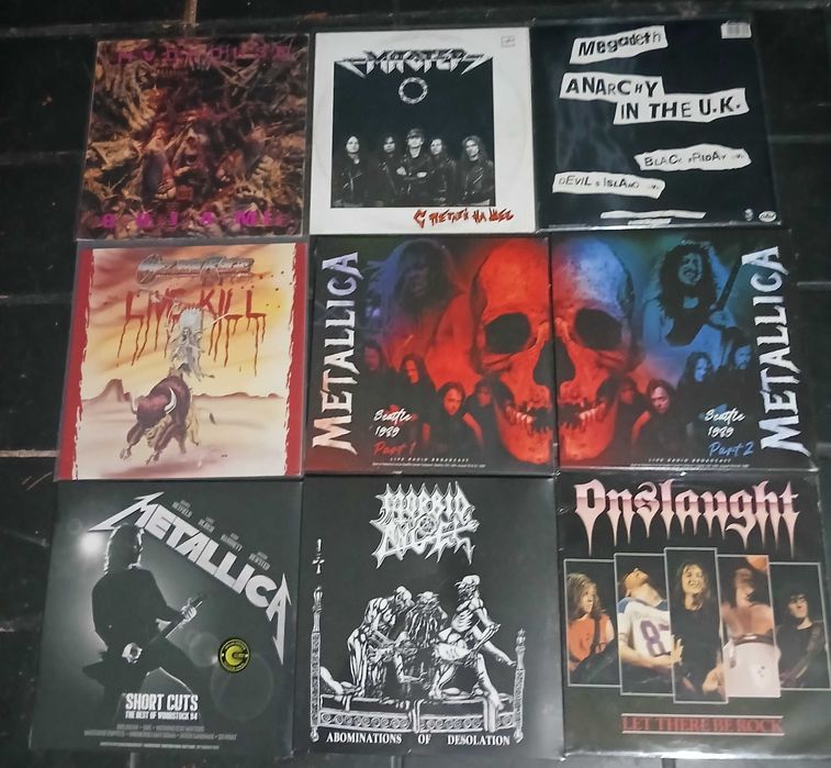 VINIL de época:  80's Thrash /Death Metal  (Anthrax,Megadeth