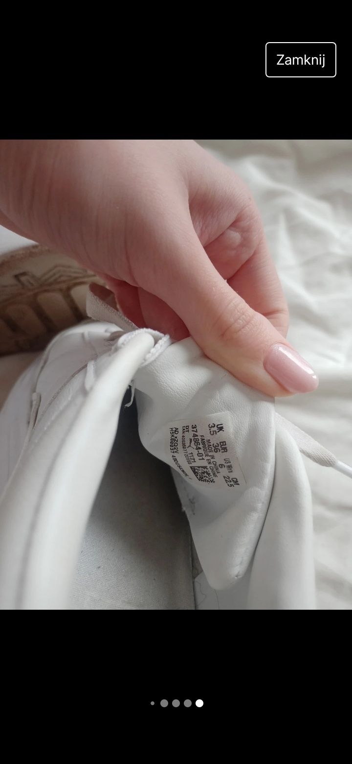 Buty białe puma Oslo na platformie