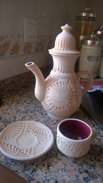 Conjunto chá artesanal