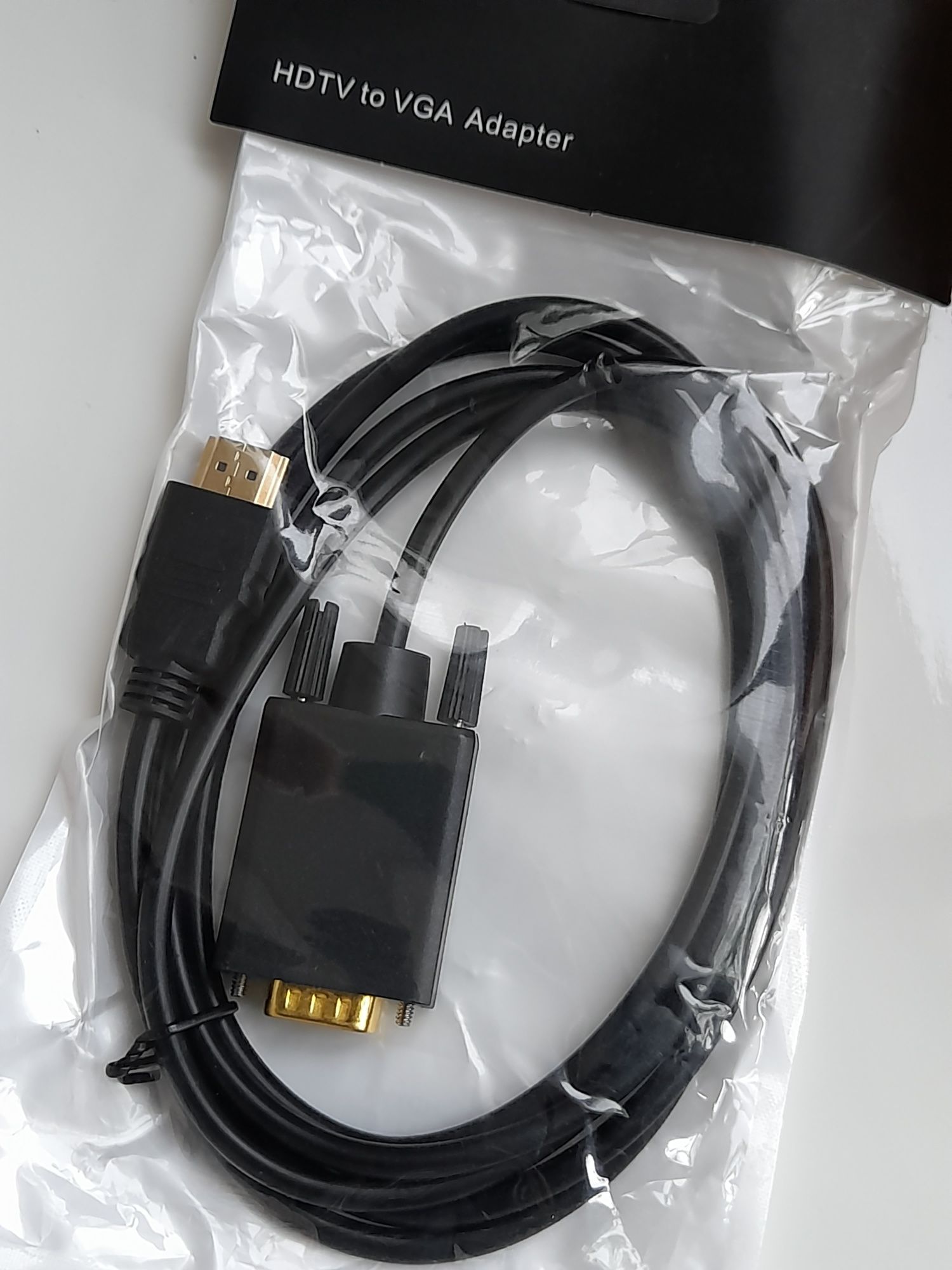 Кабель переходник HDMI to VGA адаптер  для компьютера, ноутбука и др